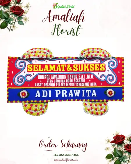 Papan Bunga Ucapan Selamat Kesatrian
